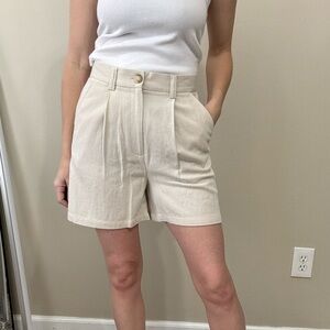 NWOT ASOS Linen trouser shorts, size 6